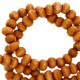 Houten kralen rond 12mm Amber brown